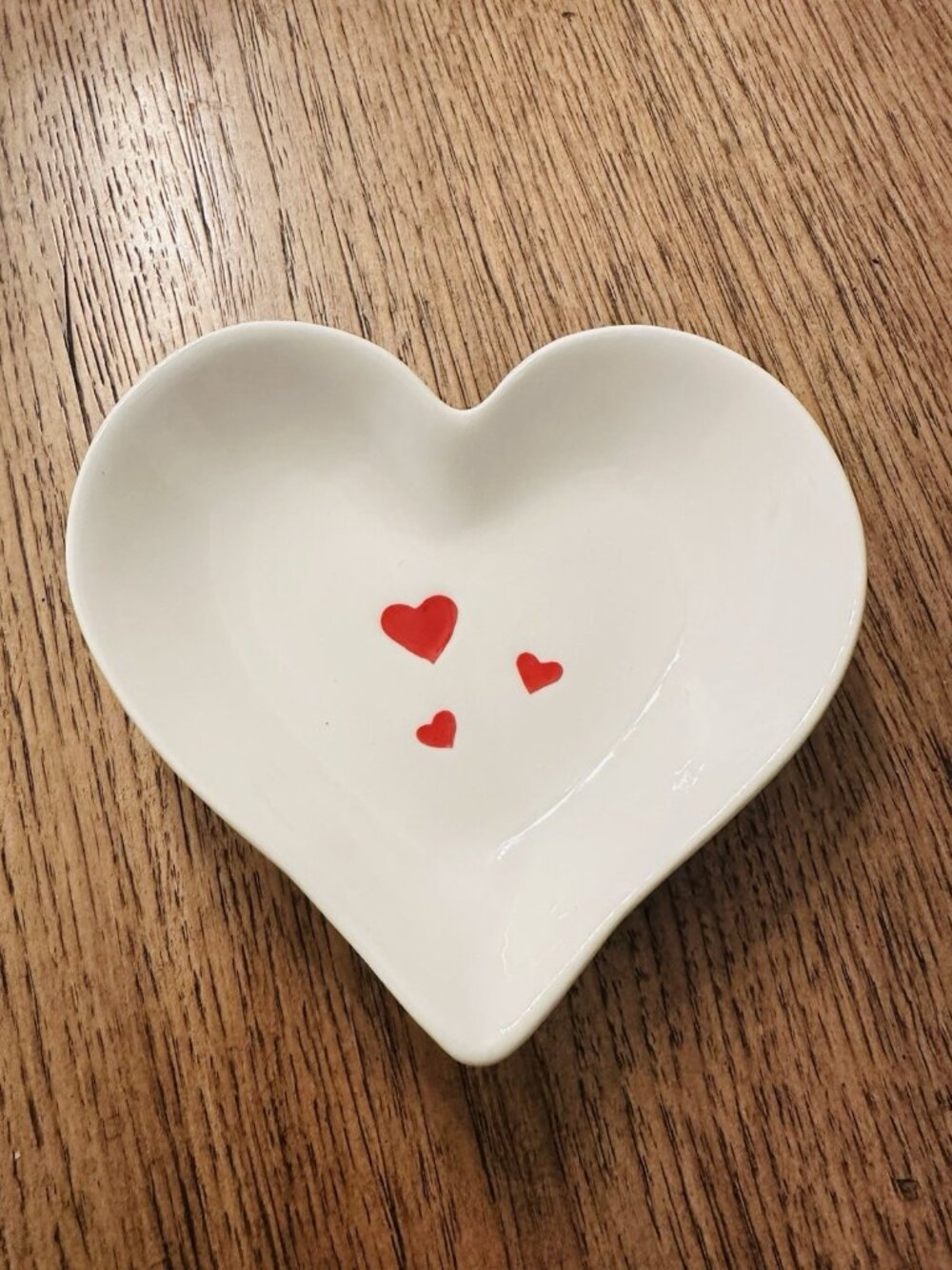 Hallmark Heart Shaped Trinket Dish Candy Food Ceramic Valentines Day Decor Love